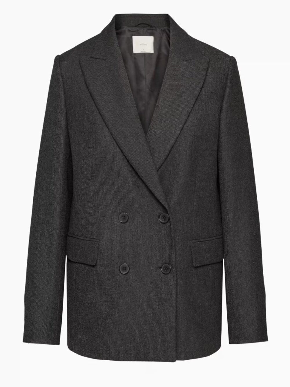 Aritzia Wilfred Margeaux Blazer Charcoal Grey